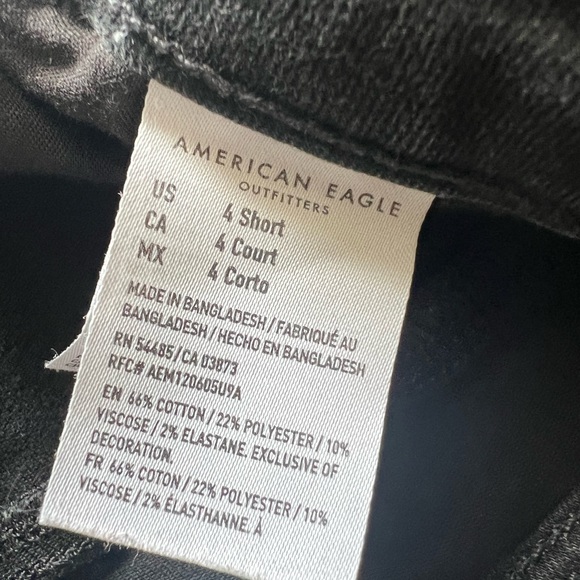 American Eagle Outfitters Black Ripped Skinny Jeans - Picture 2 of 6